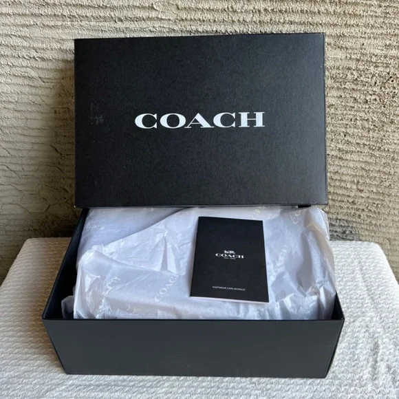 COACH ULLA SLIDE PLUSH SHEARLING SIGNATURE CANVAS SIZE 9 - Picture 5 of 10